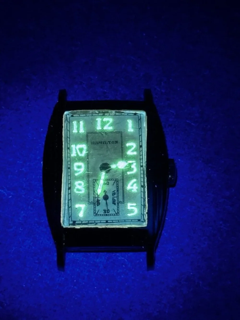 1920s Hamilton 986 17J Art Deco Tank Watch 10K Gold Filled Runs
